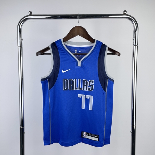 Kids/Youth NBA Dallas Mavericks Blue #77 Jersey-311