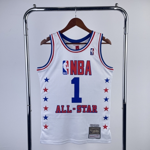 All Star 2023 Season NBA White #1 Jersey-311