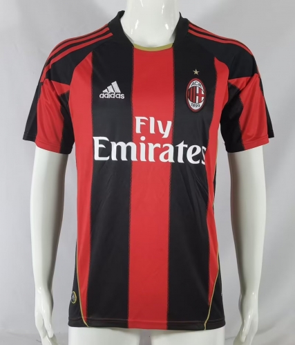 10-11 Retro Version AC Milan Home Red & Black Thailand Soccer Jersey AAA-503