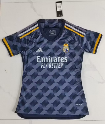 2023/24 Real Madrid Away Black Thailand Female Soccer Jersey AAA-319/SH