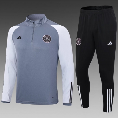 2023/24 Inter Miami CF Gray Thailand Soccer Tracksuit Uniform-411
