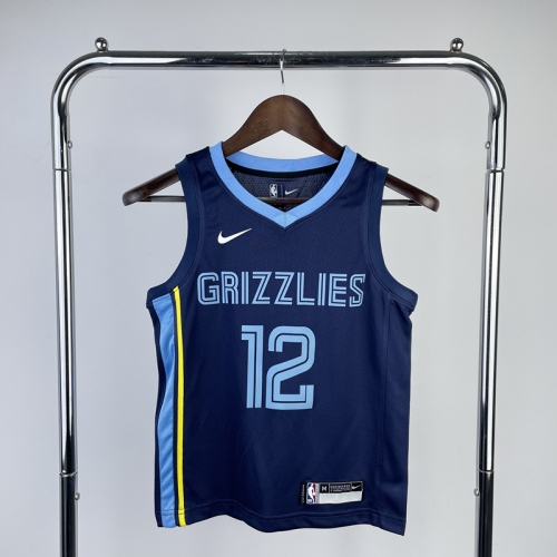 Kids/Yotuh Memphis Grizzlies NBA Blue #12 Jersey-311