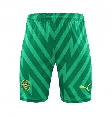 2023/24 Manchester City Goalkeeper Green Thailand Soccer Shorts-418