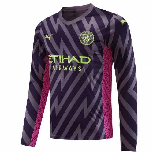 2023/24 Manchester City Goalkeeper Purple LS Thailand Soccer Jerseys-418