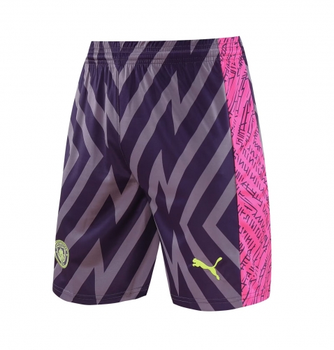 2023/24 Manchester City Goalkeeper Purple Thailand Soccer Shorts-418