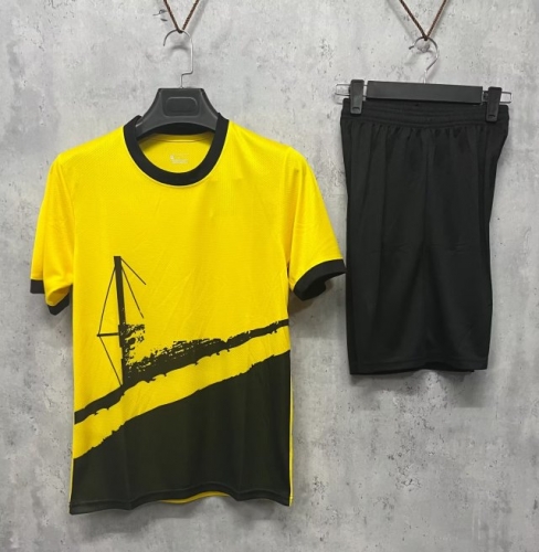 Customize 2023/24 Borussia Dortmund Home Yellow Soccer Uniform-DN