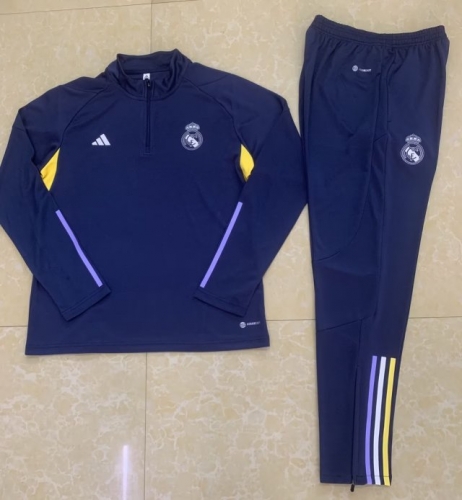 2023/24 Real Madrid Purple Thailand Jacket Uniform-411
