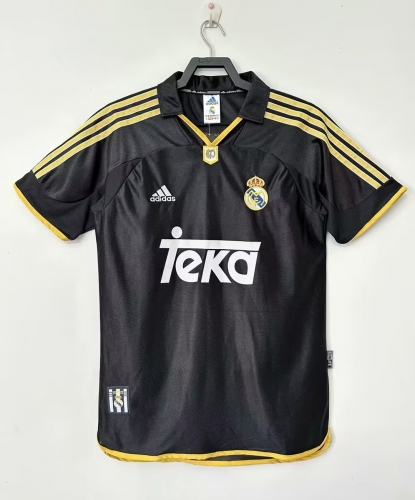 1998-2000 Retro Version Real Madrid Away Black Thailand Soccer Jersey AAA-601/905/311