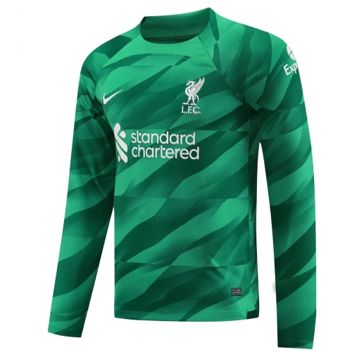 2023/24 Liverpool Goalkeeper Green LS Thailand Soccer Jerseys-418