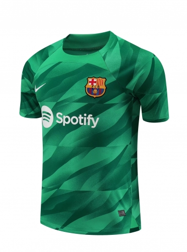 2023/24 Barcelona Goalkeeper Green Thailand Soccer Jerseys-418