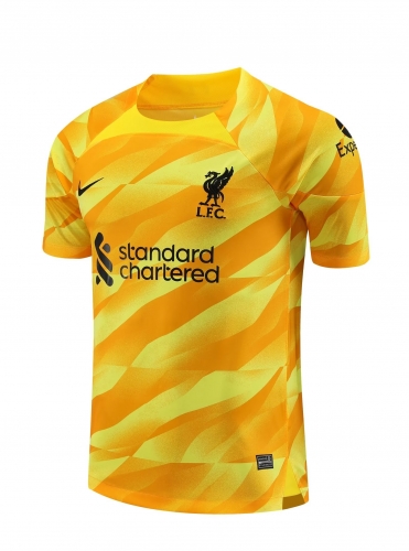 2023/24 Liverpool Goalkeeper Yellow Thailand Soccer Jeseys-418