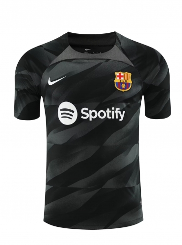 2023/24 Barcelona Goalkeeper Black Thailand Soccer Jerseys-418/416