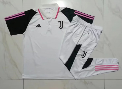 2023/24 Juventus White Thailand Soccer Polo Uniform-815