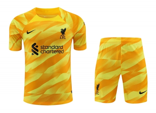 2023/24 Liverpool Goalkeeper Yellow Thailand Soccer Uniform-418