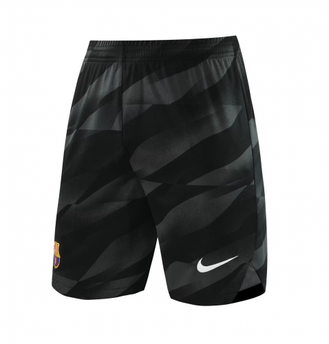 2023/24 Barcelona Goalkeeper Black Thailand Soccer Shorts-418