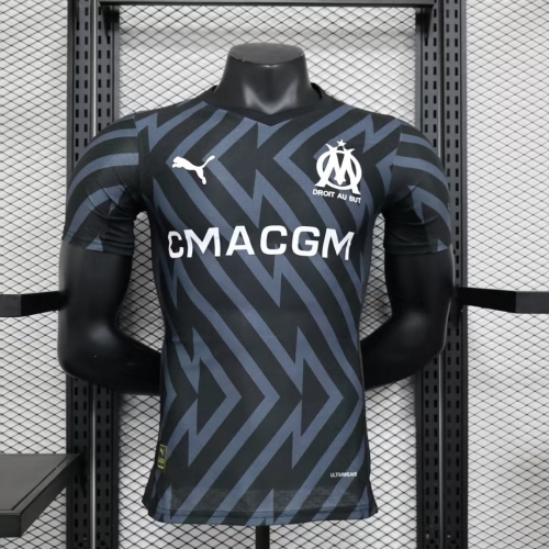 Player Version 2023/24 Olympique de Marseille Black Traning Thailand Soccer Jersey AAA-888