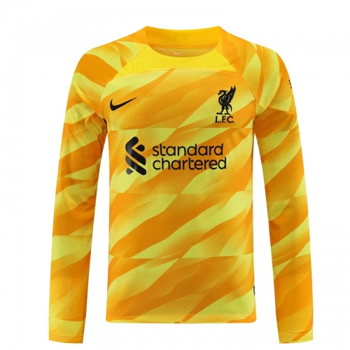 2023/24 Liverpool Goalkeeper Yellow LS Thailand Soccer Jerseys-418