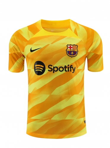 2023/24 Barcelona Goalkeeper Yellow Thailand Soccer Jerseys-418
