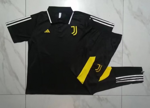 2023/24 Juventus Black Thailand Soccer Polo Uniform-815