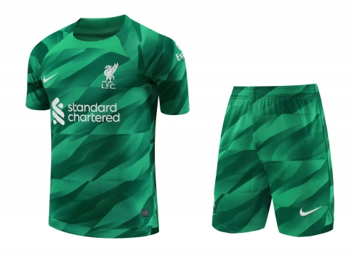 2023/24 Liverpool Goalkeeper Green Thailand Soccer Uniform-418
