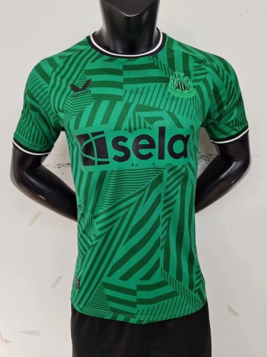 Player Version 2023/24 Newcastle United Away Green Thailand Soccer Jersey AAA-MY/703