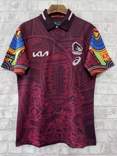 2023 Mustang Red Thailand Rugby Shirts-805