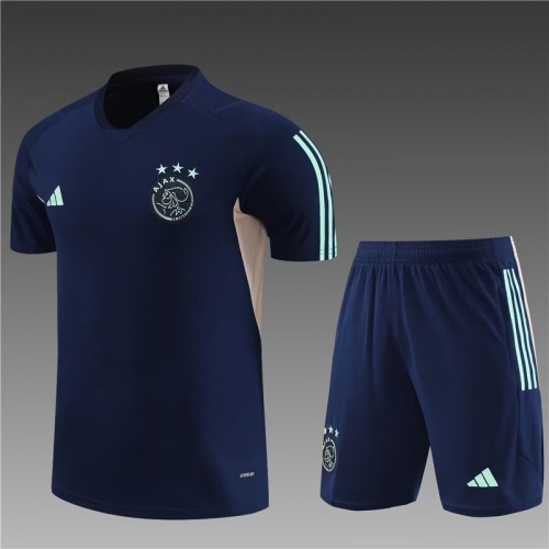 2023/24 Ajax Royal Blue Shorts-SleeveThailand Tracksuit Uniform-801