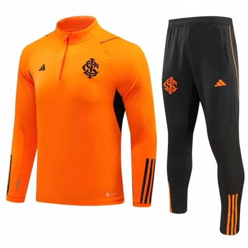 2023/24 Brazil SC Internacional Orange Thailand Tracksuit Uniform-GDP