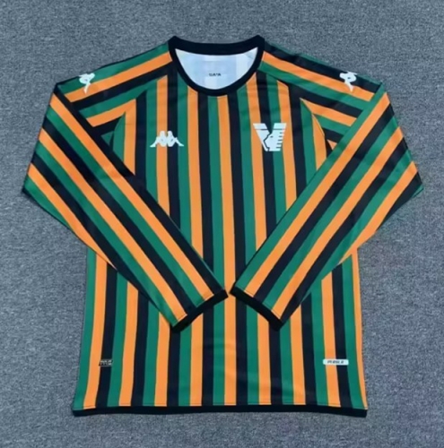 2023/24 Venezia Yellow & Green LS Thailand Soccer Jersey AAA-1040