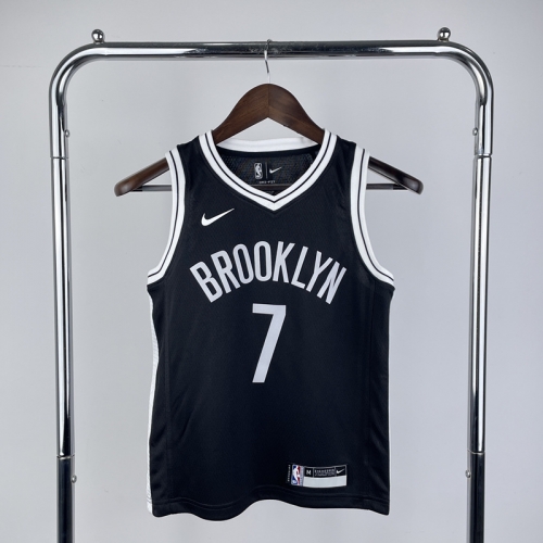 Kids/Youth NBA Brooklyn Nets Black #7 Jersey-311