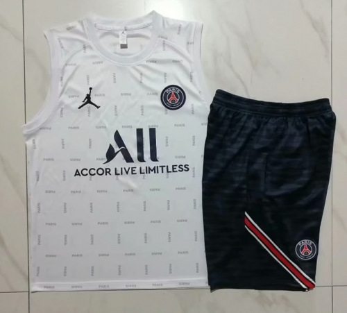 2023/24 Paris SG White Shorts-Sleeve Thailand Soccer Uniform-815