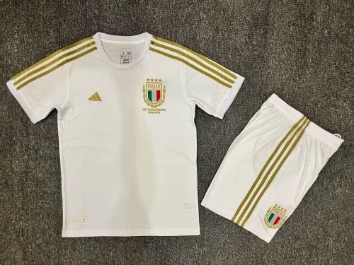 120th Commemorative Edition 2023/24 Italy White Soccer Uniform-302/516/SKE
