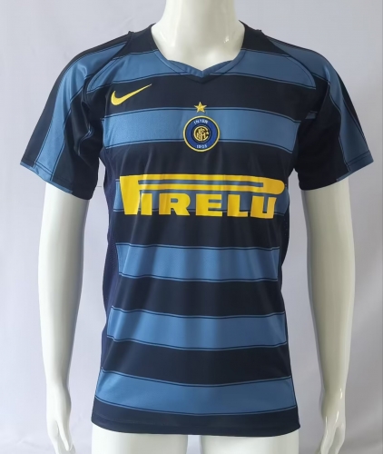 04-05 Retro Version Inter Milan Away Blue&Black Thailand Soccer Jersey AAA-503/1041/811