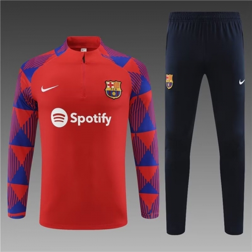 2023/24 Barcelona Red Thailand Tracksuit Uniform-801