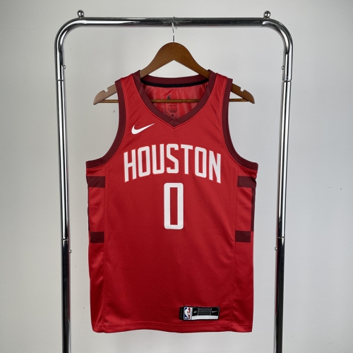 2019 Season Reward Version Houston Rockets Red NBA #0 Jersey-311