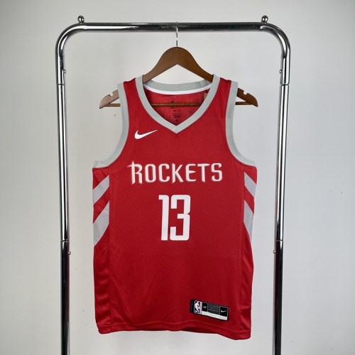 2019 Season Houston Rockets Away Red NBA #13 Jersey-311