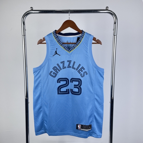 21 Season City Version Memphis Grizzlies NBA Blue #23 Jersey-311
