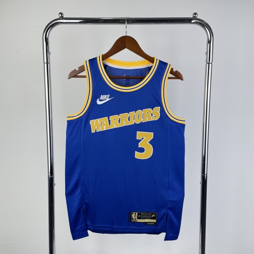 2023 Season Retro Version Golden State Warriors NBA Blue #3 Jersey-311