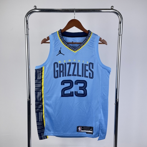 2023 Season Feiren LImited  Memphis Grizzlies NBA Light Blue #23 Jersey-311
