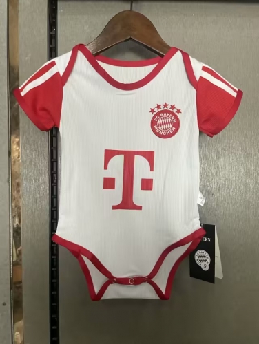 (Size 9-12) 2023/24 Bayern München Home Red Baby Shirts-308