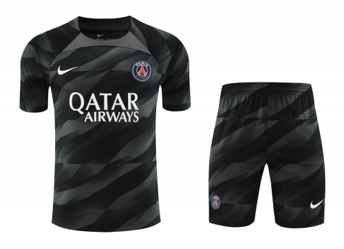 2023/24 Paris SG Goalkepeer Balck Thailand Soccer Uniform-418