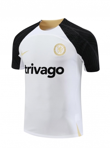 Black Sponsor 2023/24 Chelsea White Thailand Training Soccer Jerseys-418