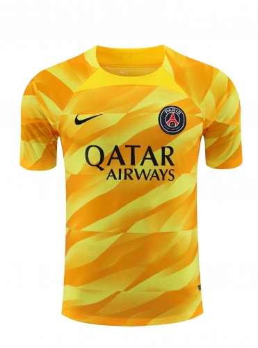 2023/24 Paris SG Goalkepeer Yellow Thailand Soccer Jerseys-418