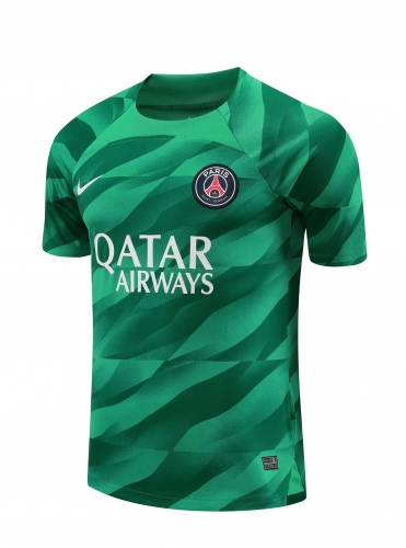 2023/24 Paris SG Goalkepeer Green Thailand Soccer Jerseys-418