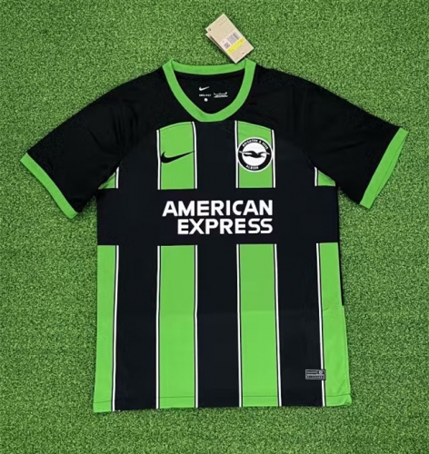 2023/24 Brighton & Hove Albion Away Black & Green Thailand Soccer Jersey AAA-711/320/407