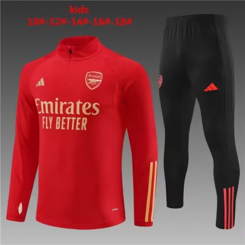2023/24 Arsenal Red Kids/Youth Soccer Tracksuit Uniform-801