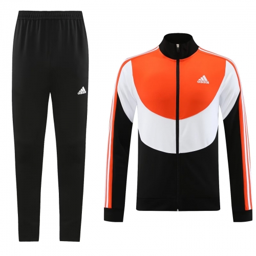 AJ15 # Addida 2022/23 Black & Orange Jacket Uniform-LH