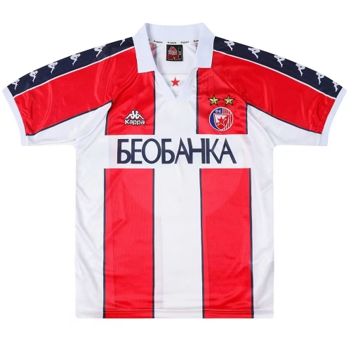 1995-1997 Retro Version Red Star Football Club Home Red & White Thailand Soccer Jersey AAA-2011