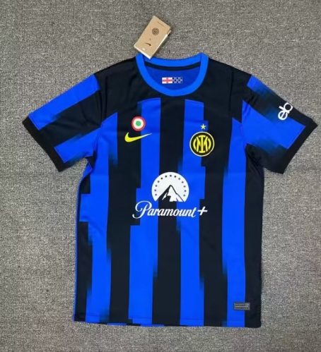 2023/24 Inter Milan Home Black & Blue Thailand Soccer Jersey AAA-705/PF/416