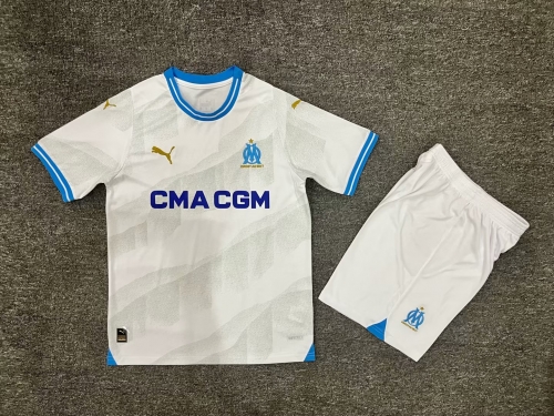 2023/24 Olympique Marseille Home White Soccer Uniform-315/516/36